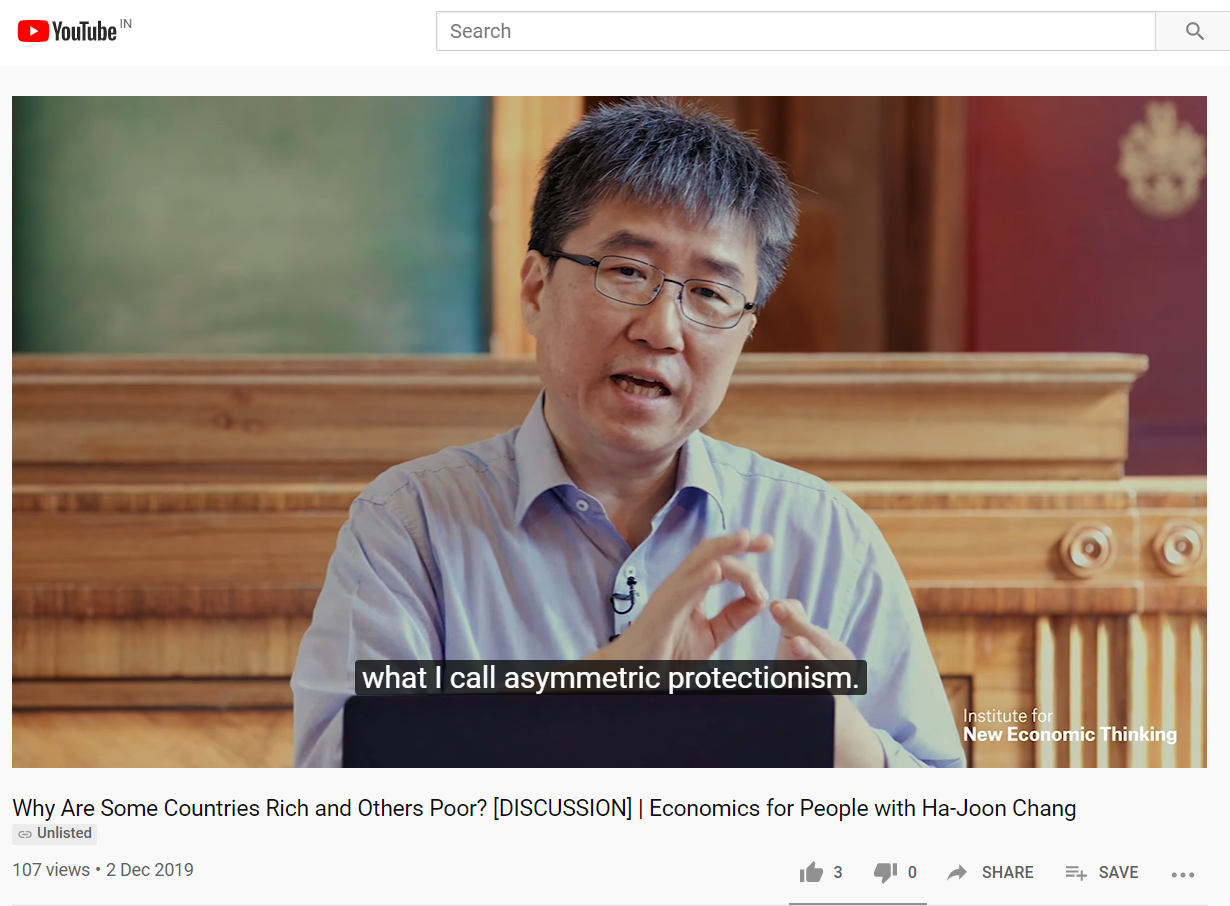 Ha-Joon Chang's Kicking Away The Ladder Theory